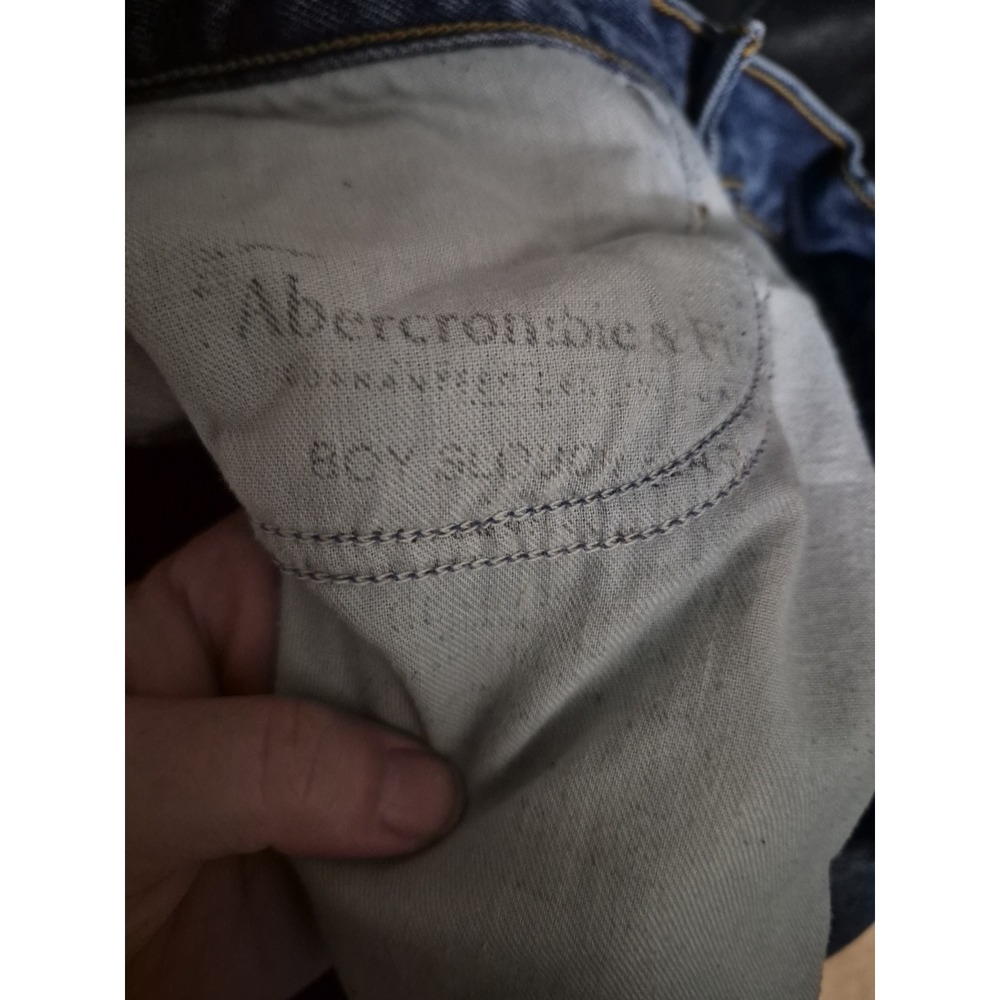 Abercrombie & Fitch Med Wash Women's Jeans 6R W30 L33 Bootcut Boy Slouch - Picture 6 of 9